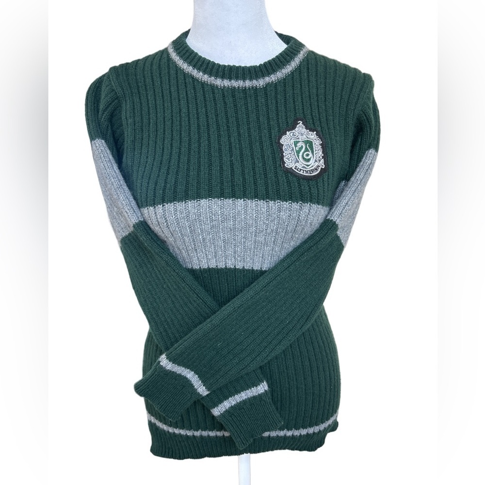 Auth. lic. Wizarding World of Harry Potter Slytherin Quidditch wool Sweater XS